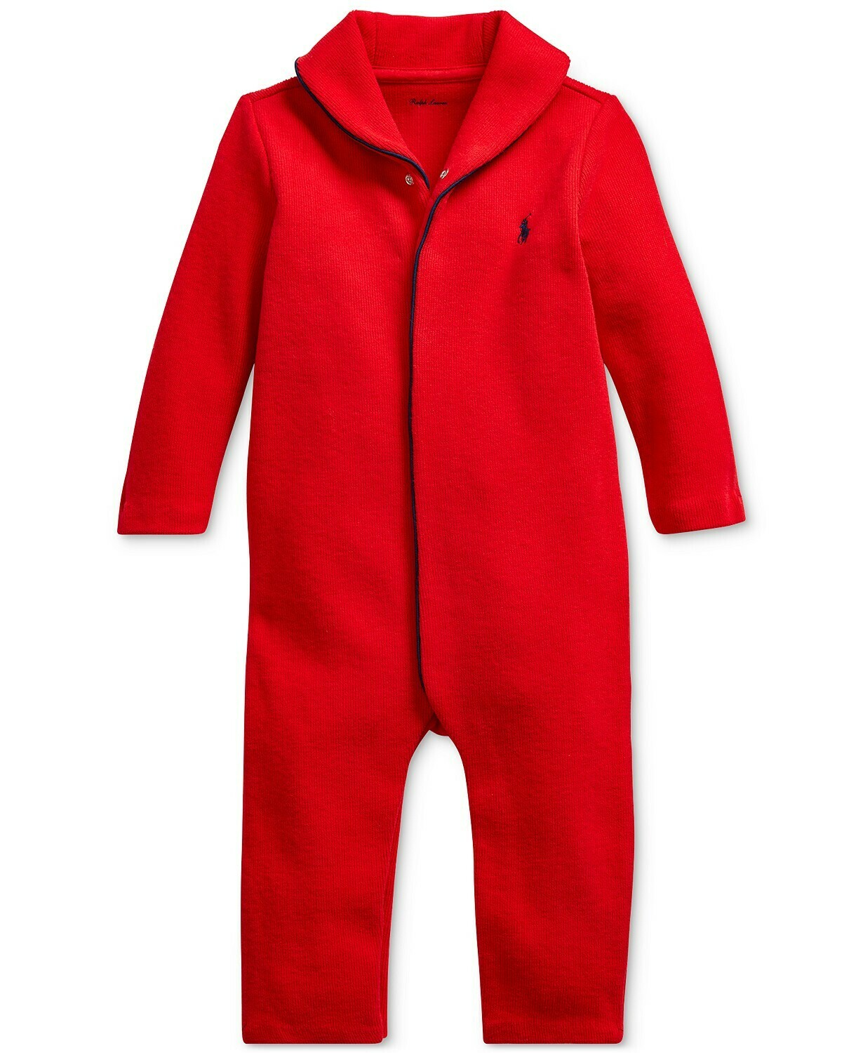 Polo Ralph Lauren Baby Boys French-Rib Cotton Coverall