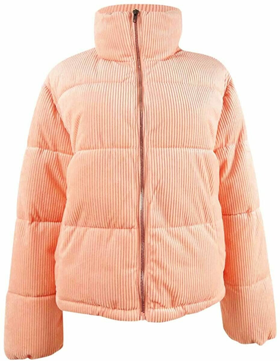 Collection B Juniors' Cropped Corduroy Puffer Coat