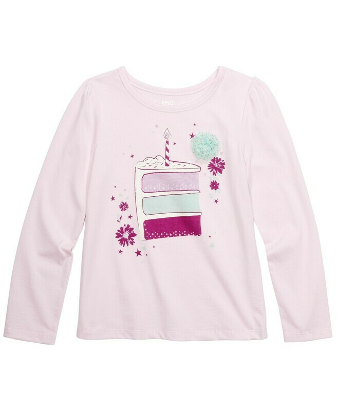 Epic Threads Little Girls Cake Slice T-Shirt