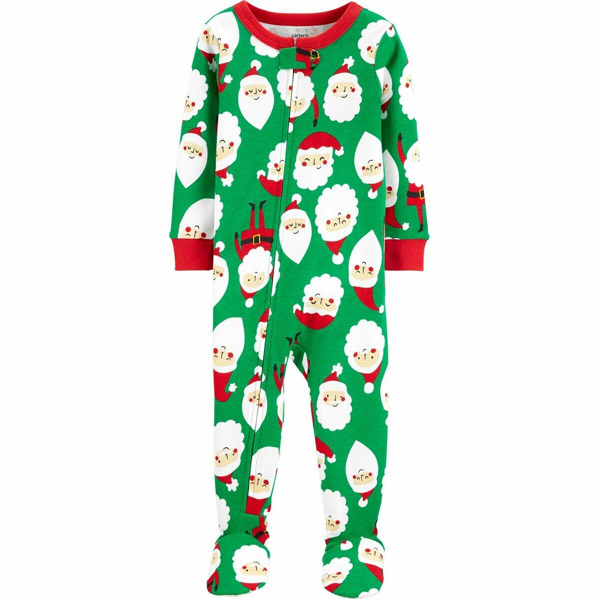 Carter's 1-Piece Christmas Santa Snug Fit Cotton Footie PJs, Infant Boy