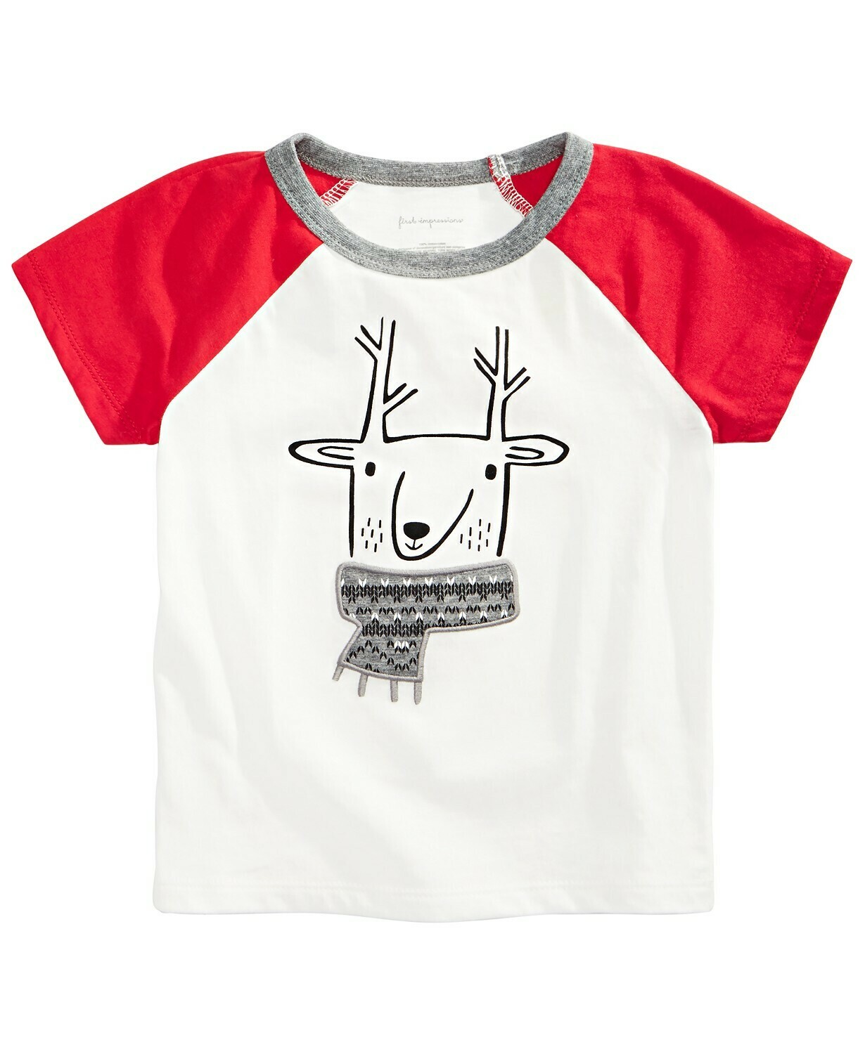 First Impressions Baby Boys Chilly Reindeer T-Shir