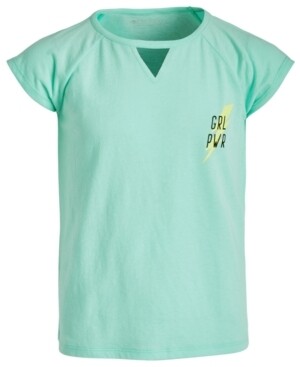 Ideology Big Girls Keyhole-Cutout Graphic-Print T-Shirt