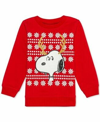 Peanuts Toddler Boys Snoopy Reindeer Holiday Sweatshirt