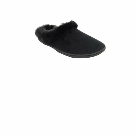 Charter Club Microvelour Clog Memory Foam Slippers Black Size 5-6