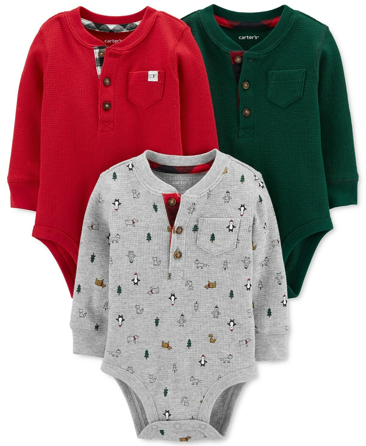 Baby Boy Carter's 3-Pack Holiday Original Bodysuits, Infant Boy's