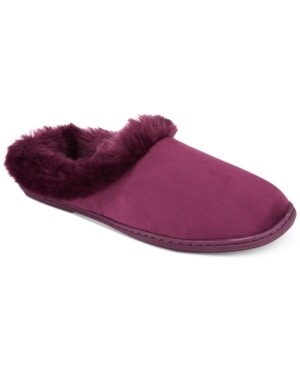Charter Club Microvelour Clog Memory Foam Slippers Size 5-6