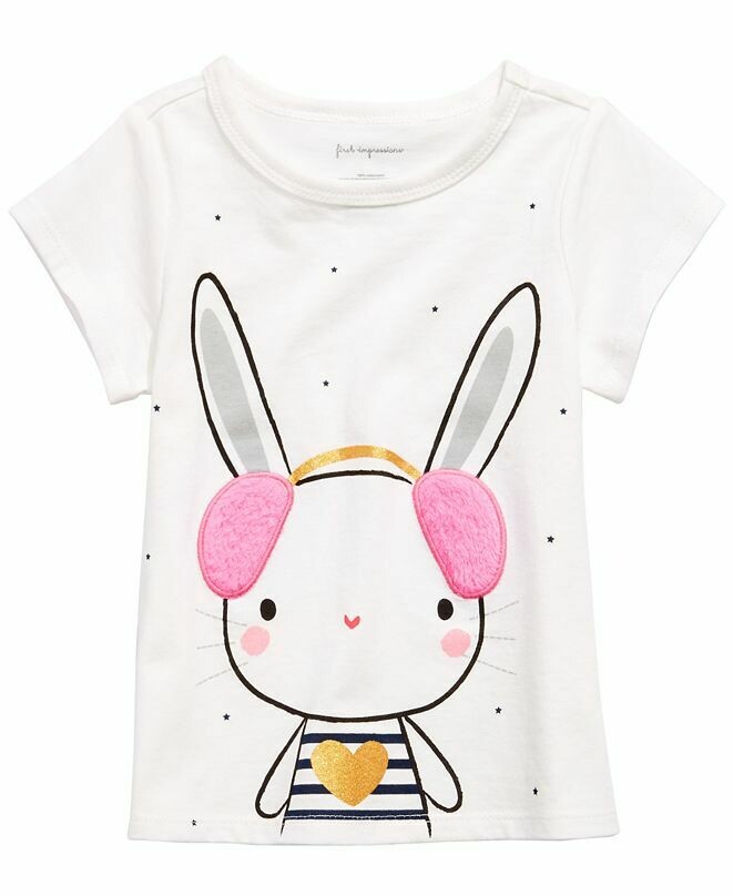 First Impressions Toddler Girls Bunny T-Shirt