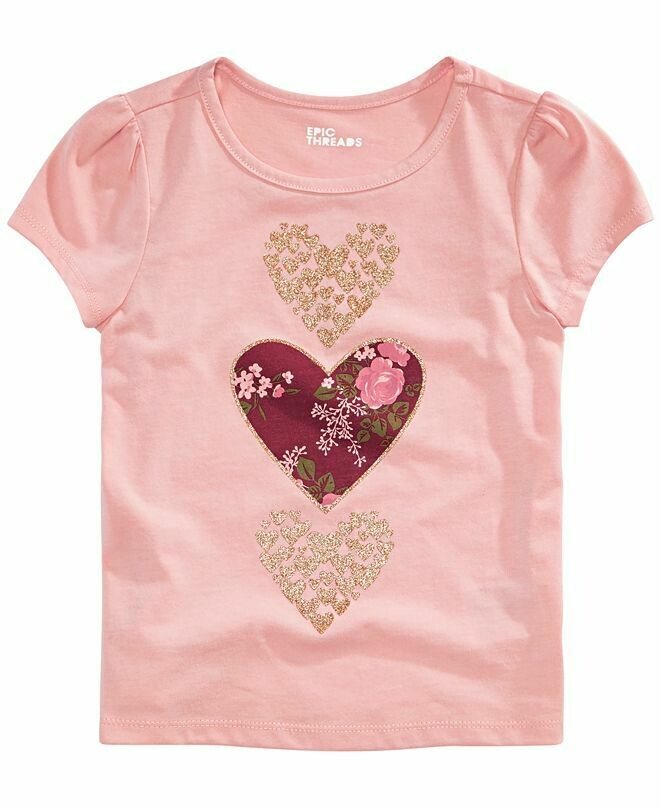 Epic Threads Toddler Girls Stacked Hearts T-Shirt