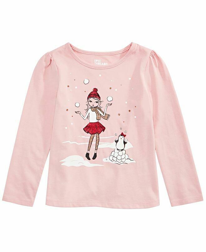 Epic Threads Toddler Girls Snow Girls T-Shirt