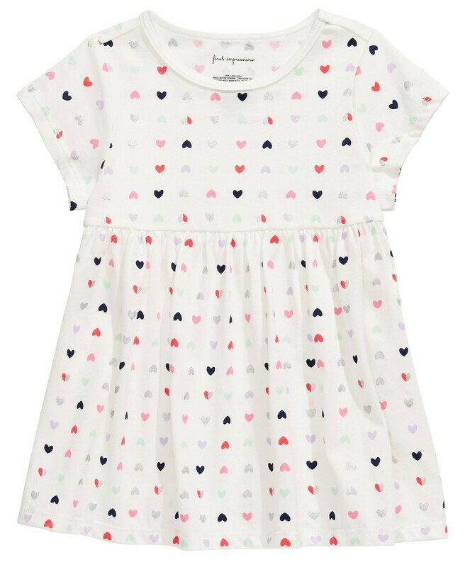 First Impressions Toddler Girls Heart-Print Cotton Tunic