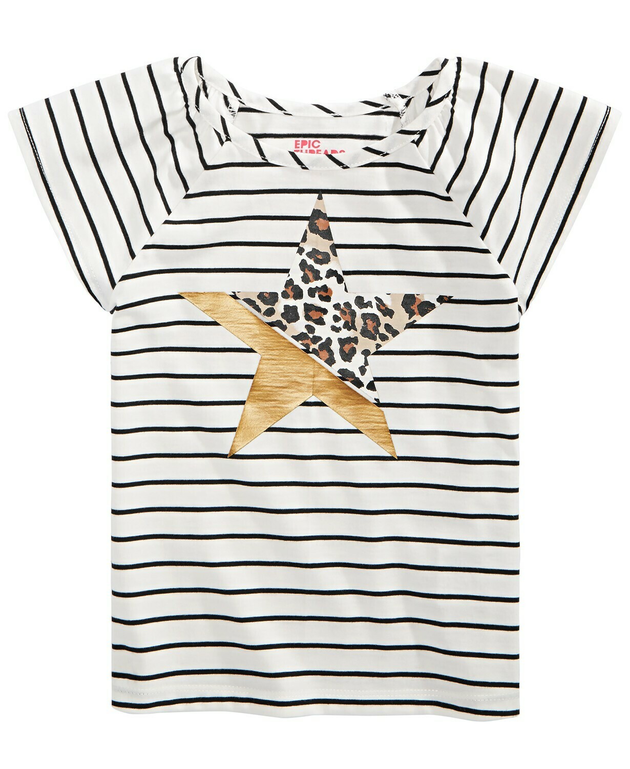 Epic Threads Toddler Girls Striped Star T-Shirt