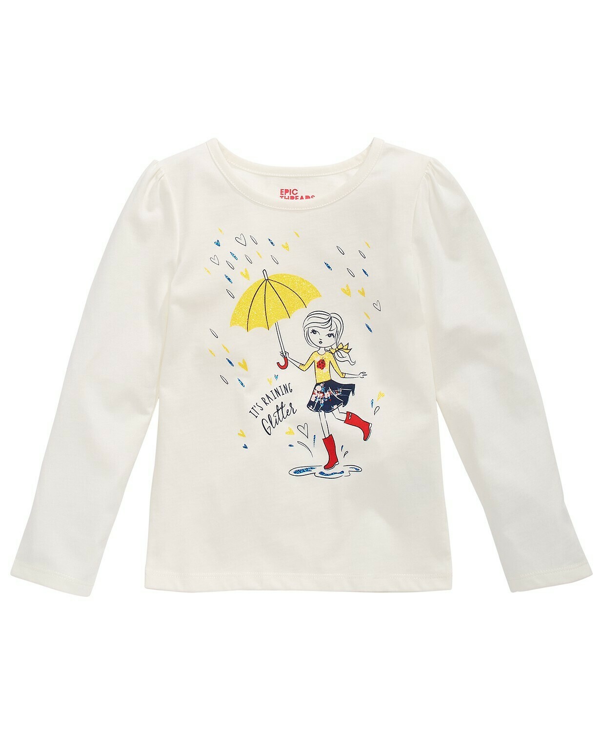 Epic Threads Toddler Girls It's Raining Glitter T-Shirt