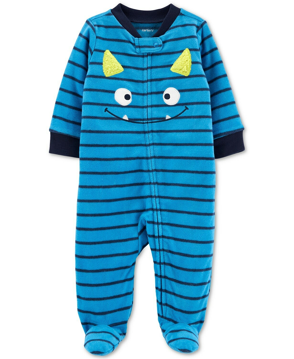 Carter's Baby Boys Monster Zip-Up Fleece Coveralls