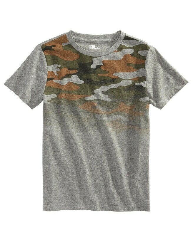 Epic Threads Big Boys Camo Ombre T-Shirt