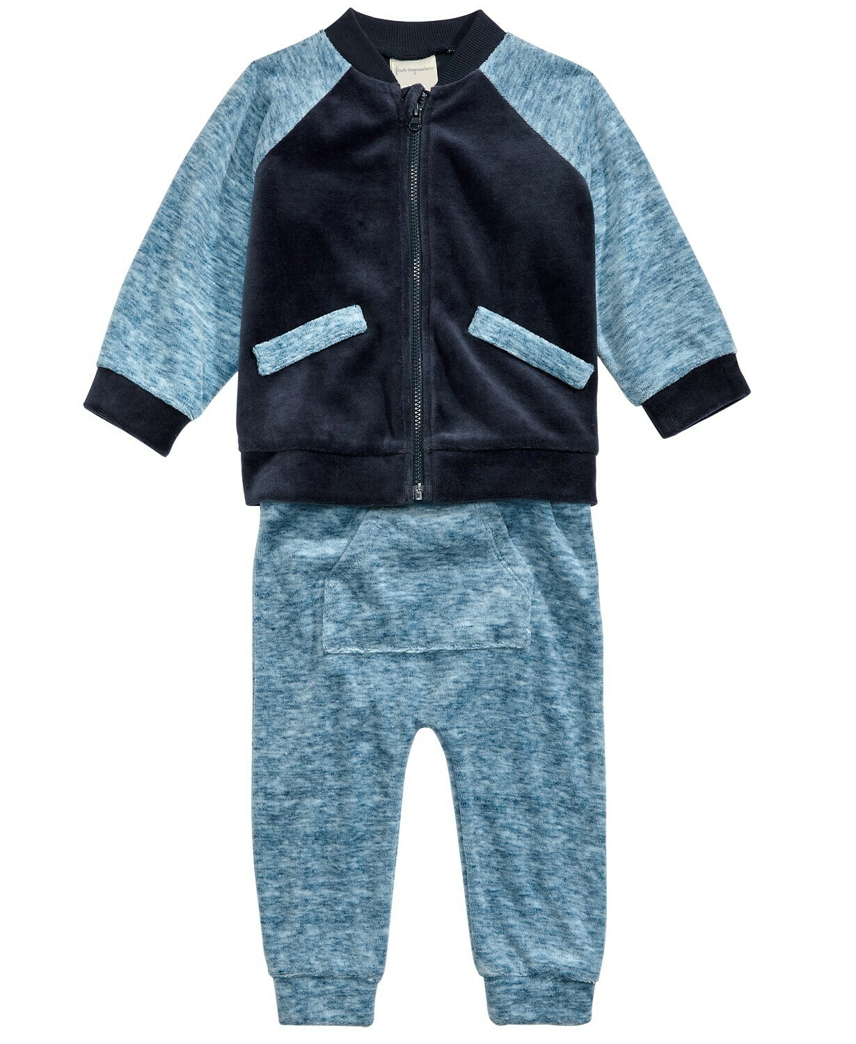 First Impressions Baby Boys 2-Pc. Varsity Jacket & Jogger Pants Set