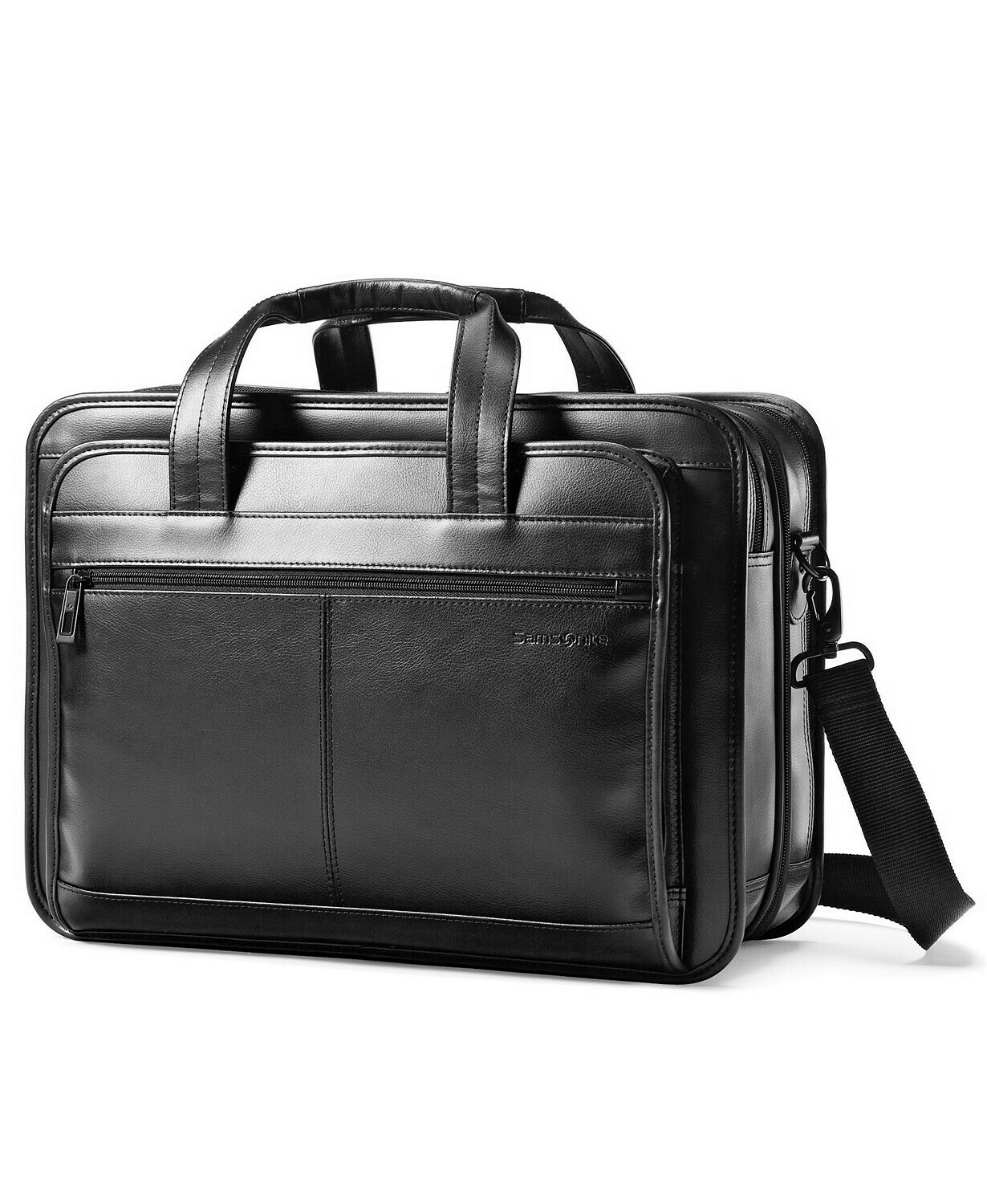 Samsonite Leather Expandable Briefcase 17 In
