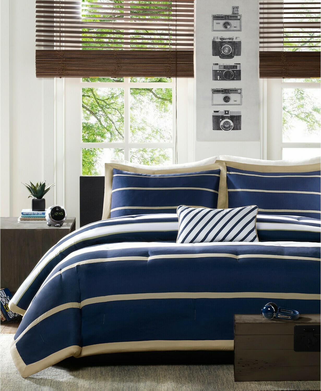 Mi Zone Ashton King/California King 4 Piece Comforter Set Bedding