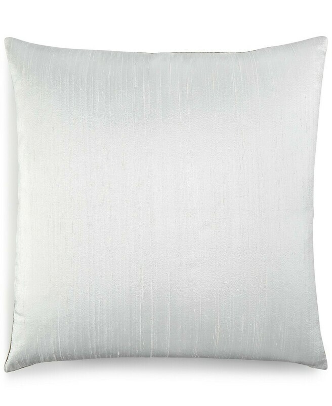 Jetrich Canada Dupioni White 20&quot; x 20&quot; Decorative Pillow