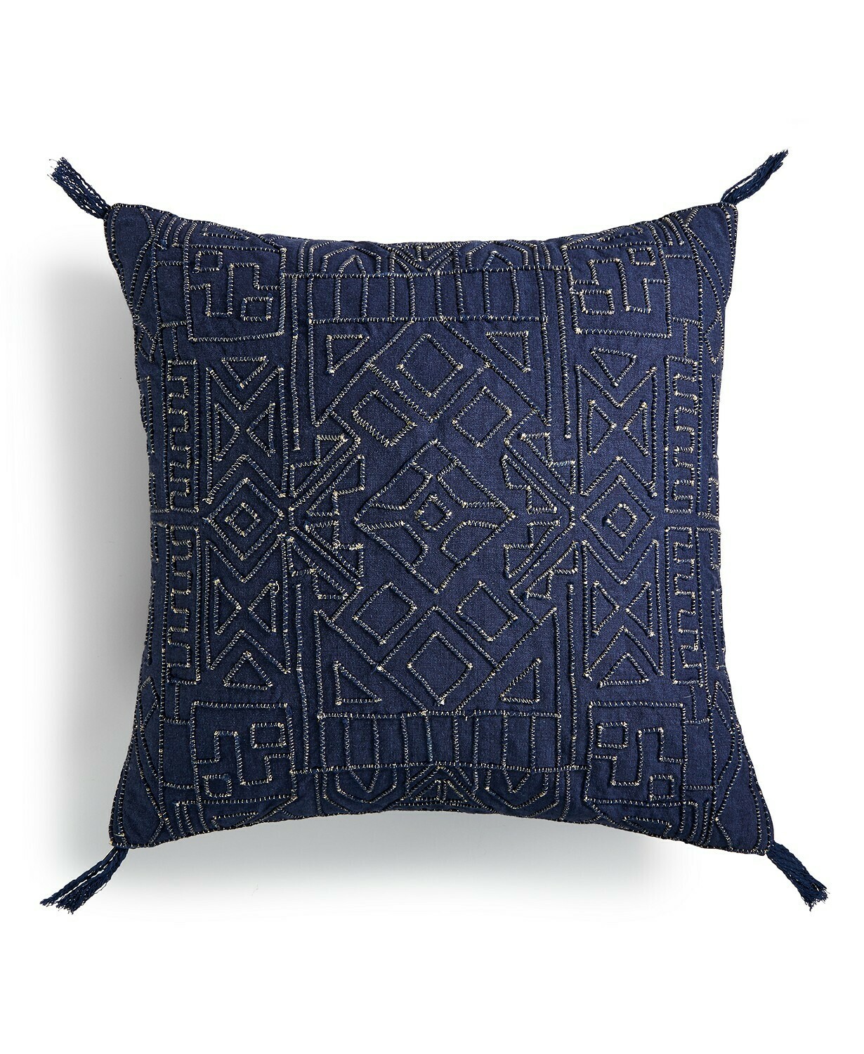 Lucky Brand Dori Embroidered 18" Square Decorative Pillow