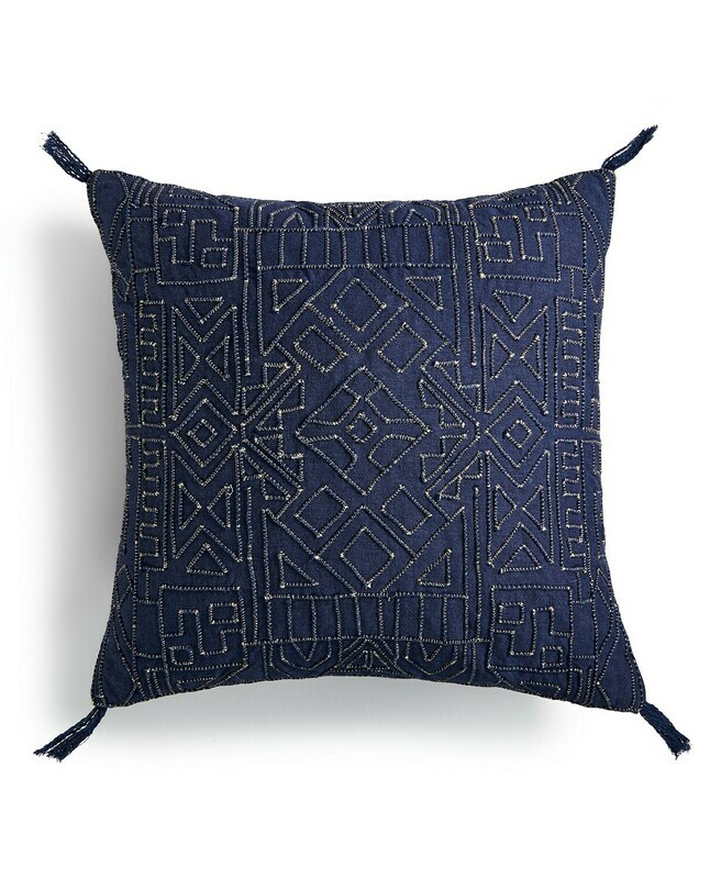 Lucky Brand Dori Embroidered 18&quot; Square Decorative Pillow