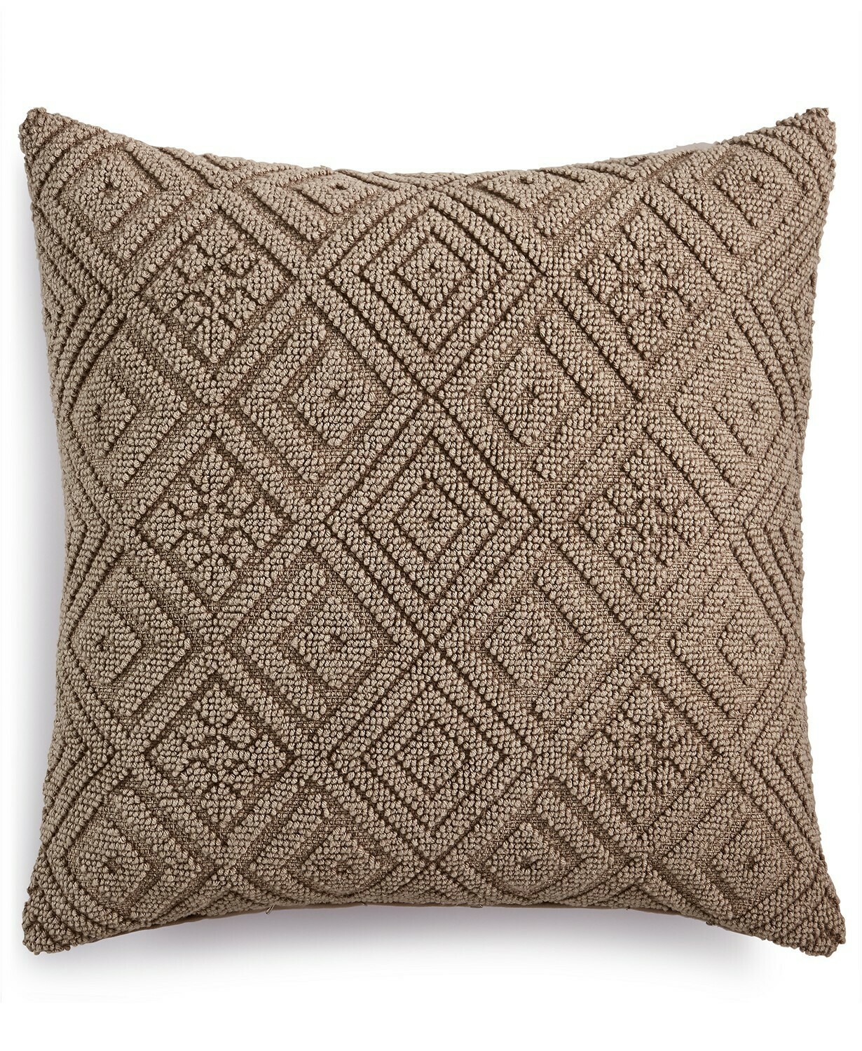 Lacourte Cleon Handwoven Geometric 22" Square Decorative Pillow