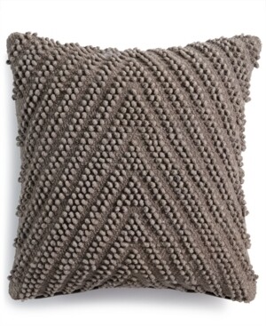 Lacourte Meli Handwoven Tufted Chevron 20&quot; Square Decorative Pillow