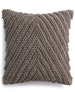 Lacourte Meli Handwoven Tufted Chevron 20" Square Decorative Pillow