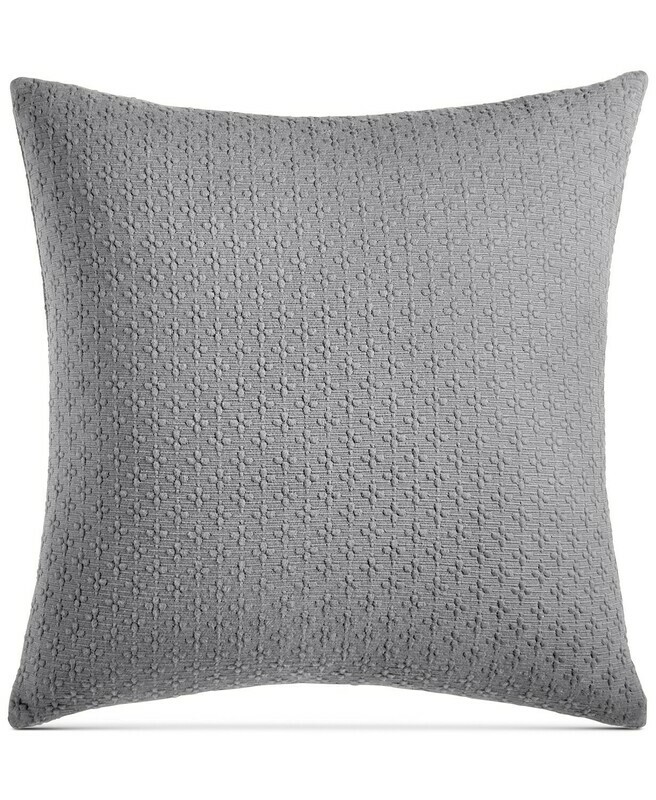 Charter Club Damask Designs Diamond Dot Cotton 300-Thread Count 18&quot; x 18&quot;