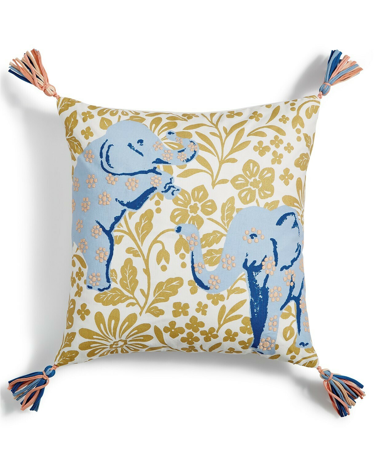 Whim by Martha Stewart Collection Elephant 18" x 18" Decorative Pillow