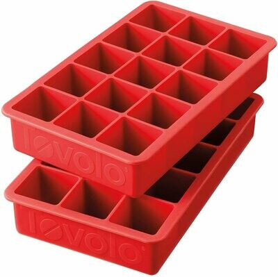 Tovolo Perfect Cube Candy Red Silicone Ice Cube Tray 