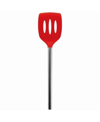 Tovolo Candy Apple Red Silicone Slotted Turner