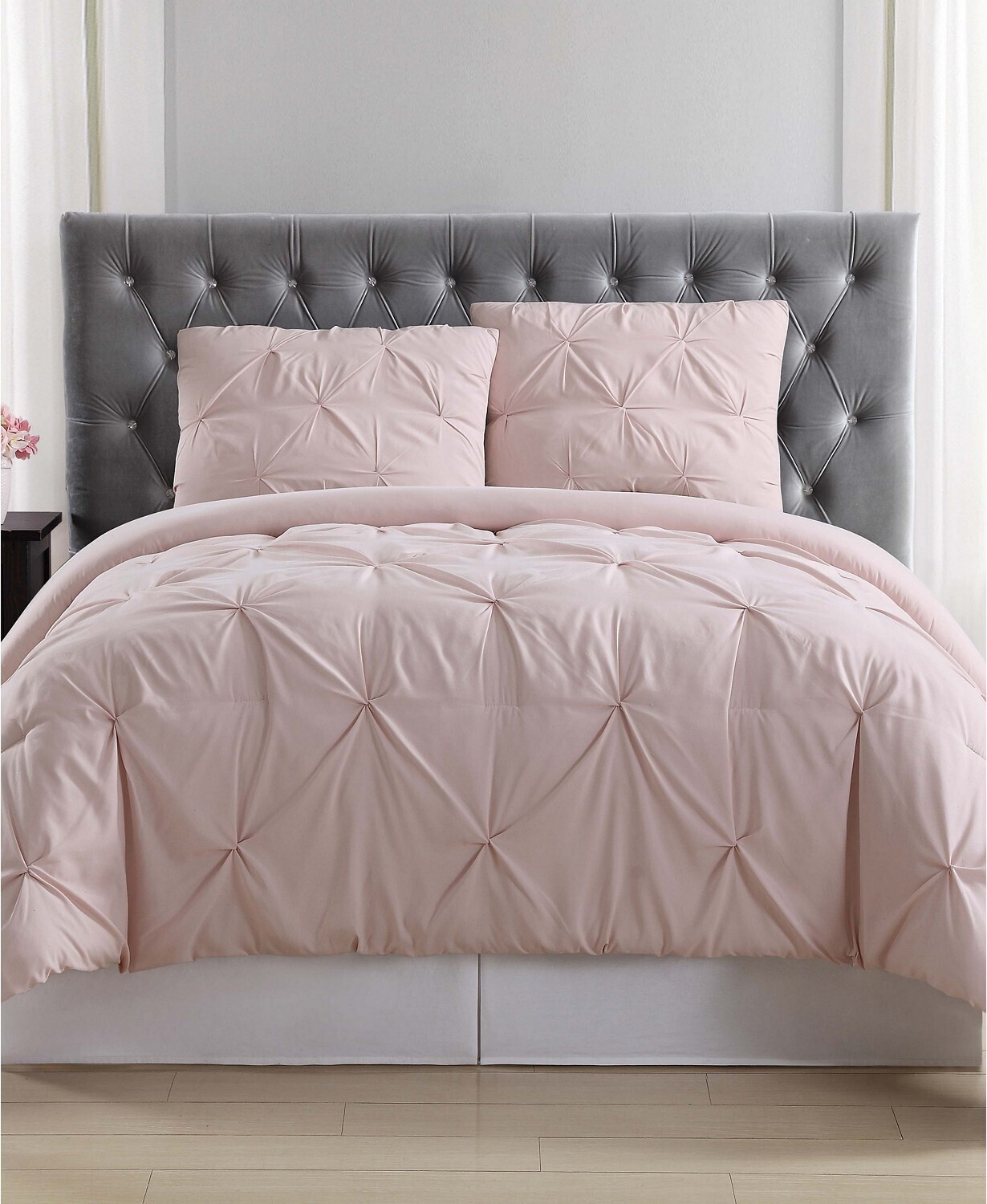 Truly Soft Pleated Twin Duvet Set Bedding