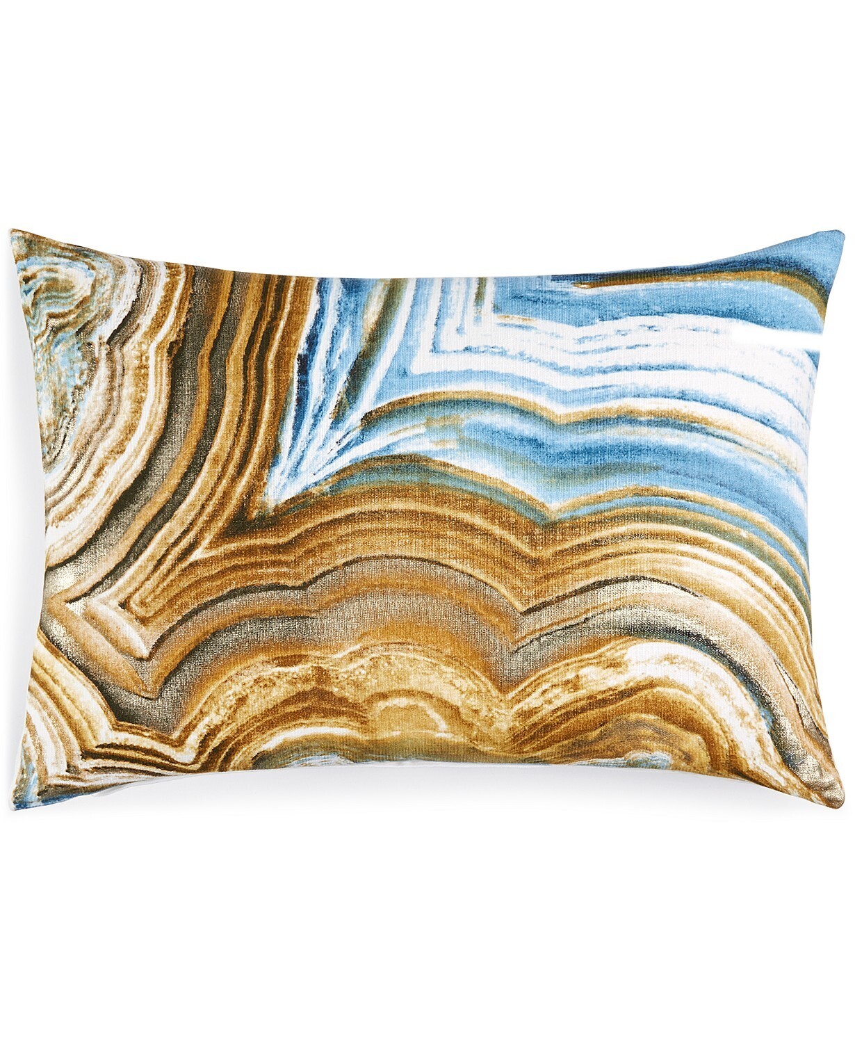 Jetrich Canada Marble Blue 14" x 20" Decorative Pillow