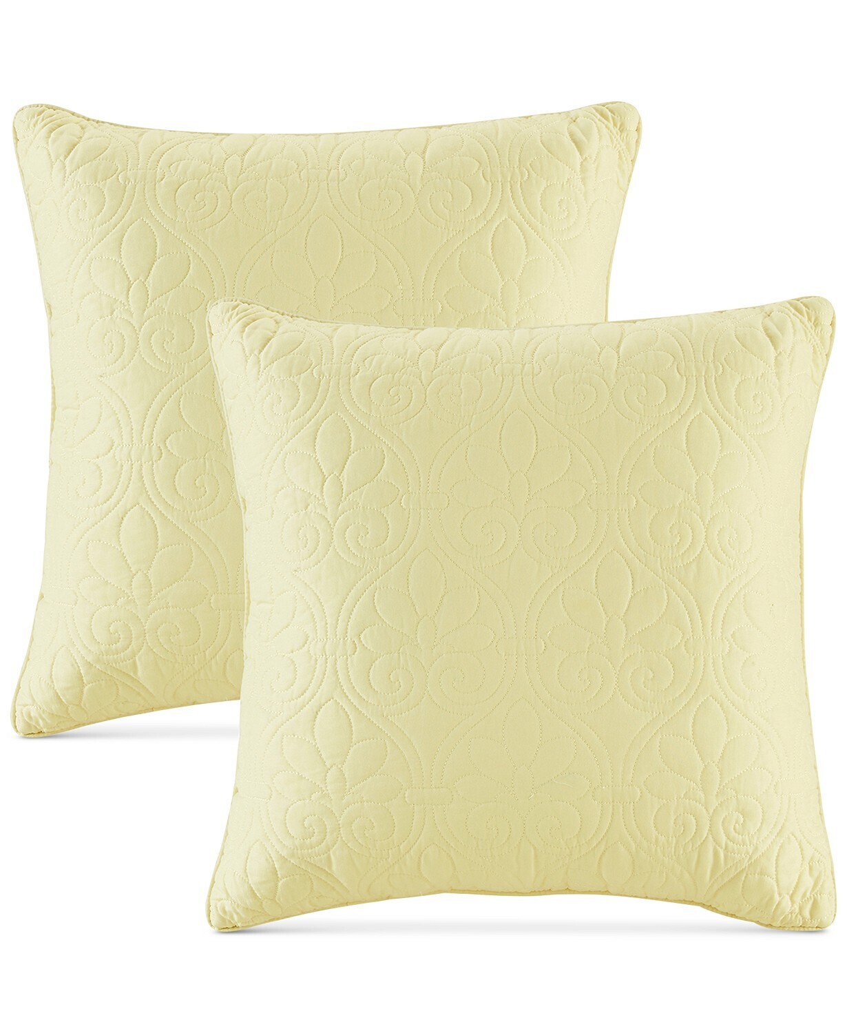 Madison Park Quebec 20" x 20" Quilted Decorative Pillow 2-Pack