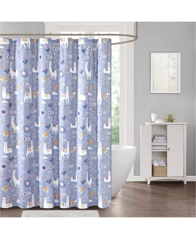 Decor Studio Liam The Llama 72&quot; x 72&quot; Shower Curtain