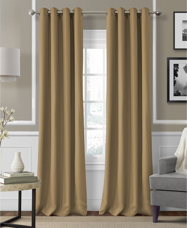 Elrene Essex 50&quot; X 84&quot; Linen Curtain Panel