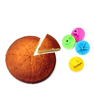 Cookut Cake Slice Markers, Set of 4