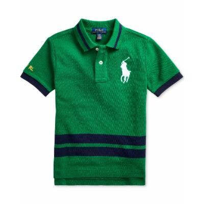 Polo Ralph Lauren Toddler Boys Big Pony Cotton Mesh Polo Shirt - Athletic Green