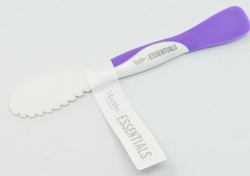 Martha Stewart ESSENTIALS Multiuse Silicone Spreader, White/Purple