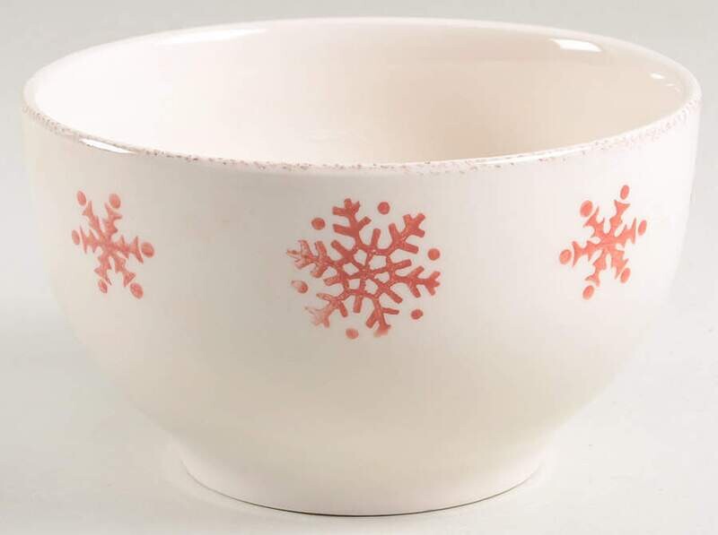 Euro Ceramica Birchwood Holiday Soup Cereal Bowl 
