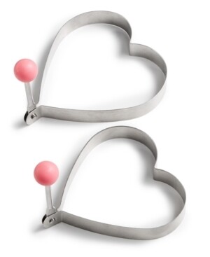 Martha Stewart Collection 2-Pc. Heart Egg Ring Set