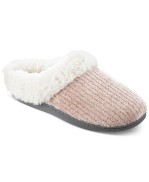 Isotoner Signature Women&#39;s Boxed Chenille Quinn Clog Slippers
