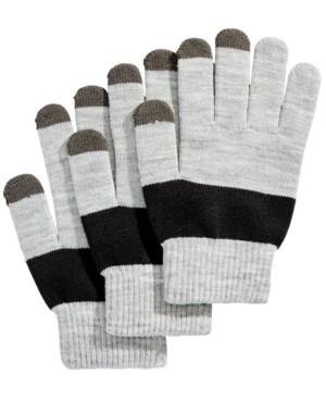 International Concepts Pair +1 Tech Glove Set, Grey