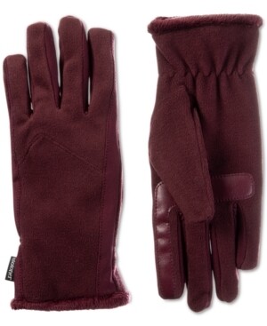Isotoner Signature Women&#39;s SmartDRI Stretch Fleece Touchscreen Gloves