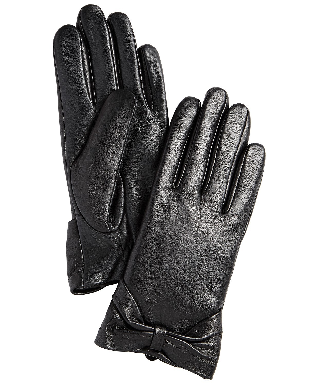 Charter Club Leather Bow Glove (S)