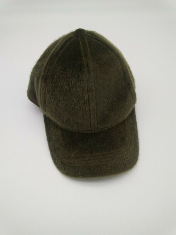 Nine West Faux-Haircalf Baseball Cap - Moss