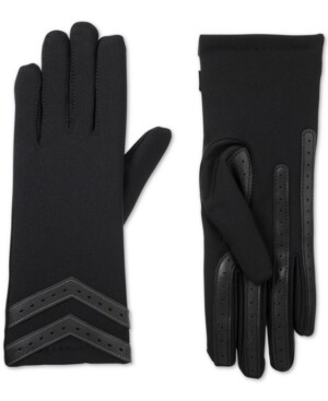 Isotoner Signature SmartDRI Chevron Stretch Touchscreen Gloves