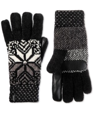 Isotoner Signature Women's Chenille Snowflake Gloves