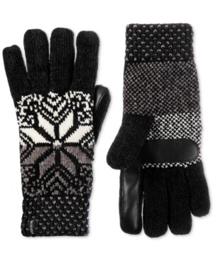 Isotoner Signature Women&#39;s Chenille Snowflake Gloves