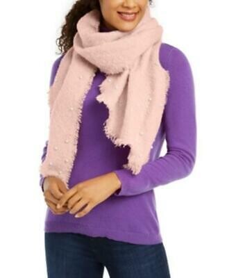 International Concepts Faux-Pearl-Embellished Boucle Bias Wrap - Pink